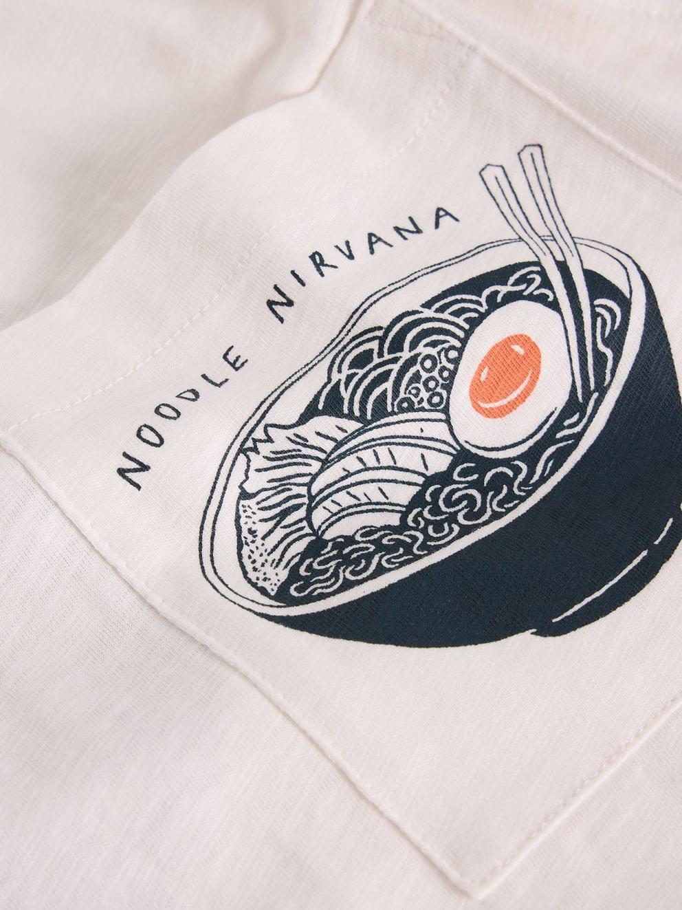 Ramen Graphic Tee in WHITE PR - FLAT DETAIL