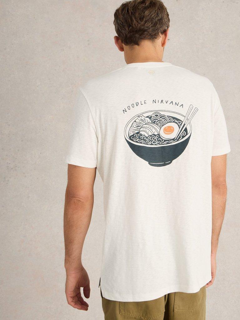 Ramen Graphic Tee in WHITE PR - MODEL BACK