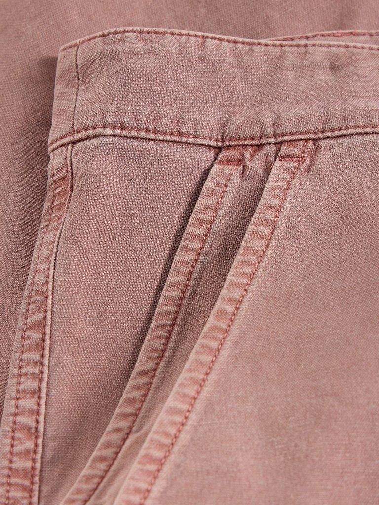 Twister Full Length Chino Trouser in DUS PINK - FLAT DETAIL