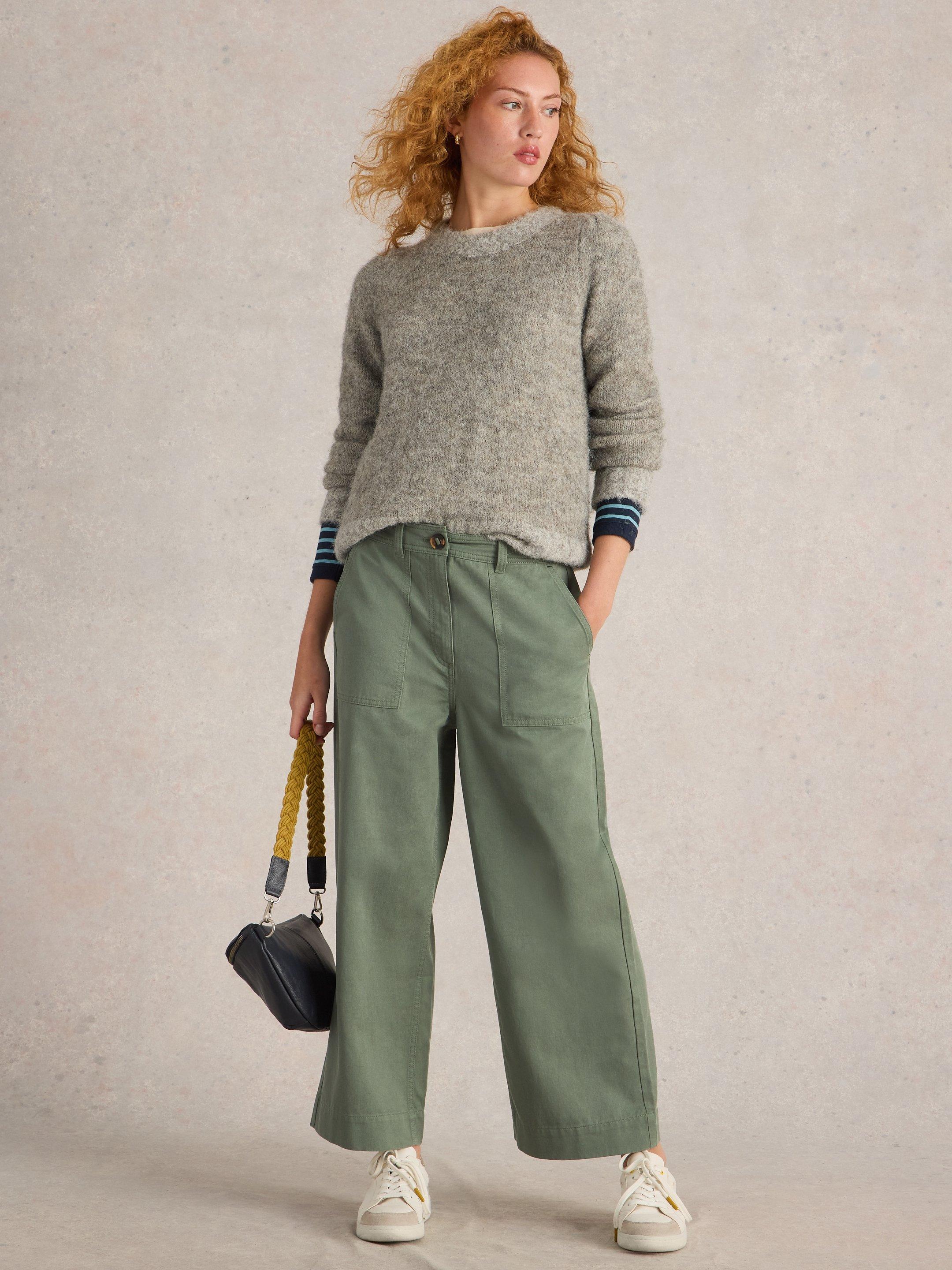 Romy Wide Leg Cropped Trouser