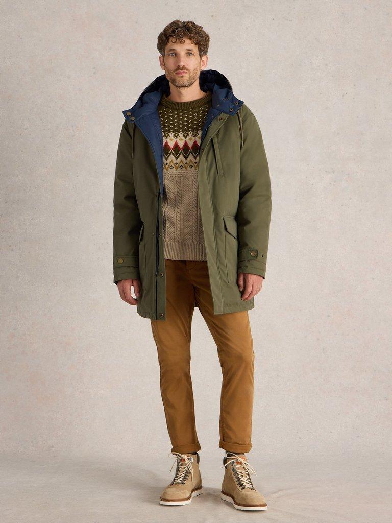 Reversible Parka in KHAKI GRN - LIFESTYLE