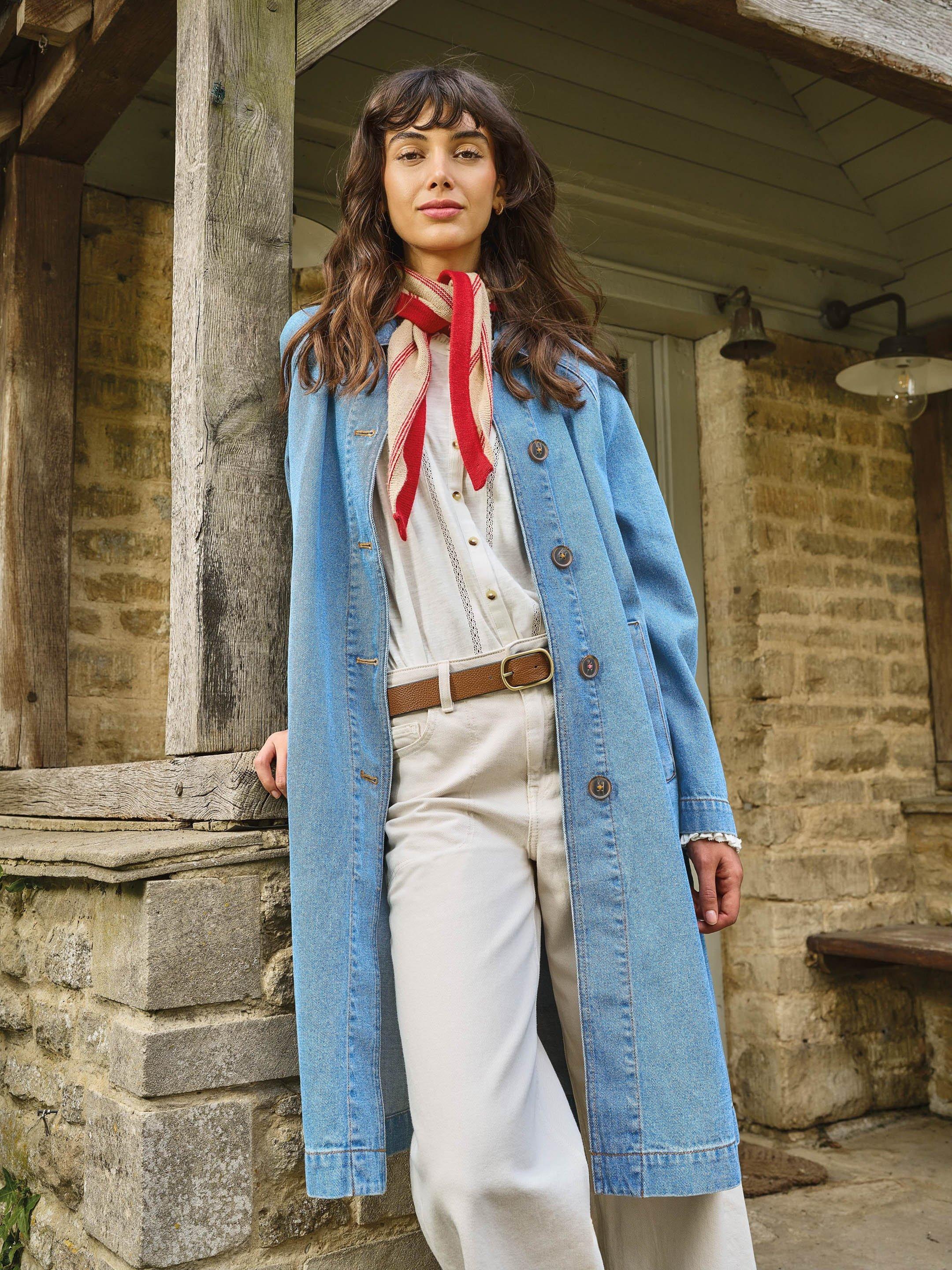 Oakleigh Denim Collared Coat
