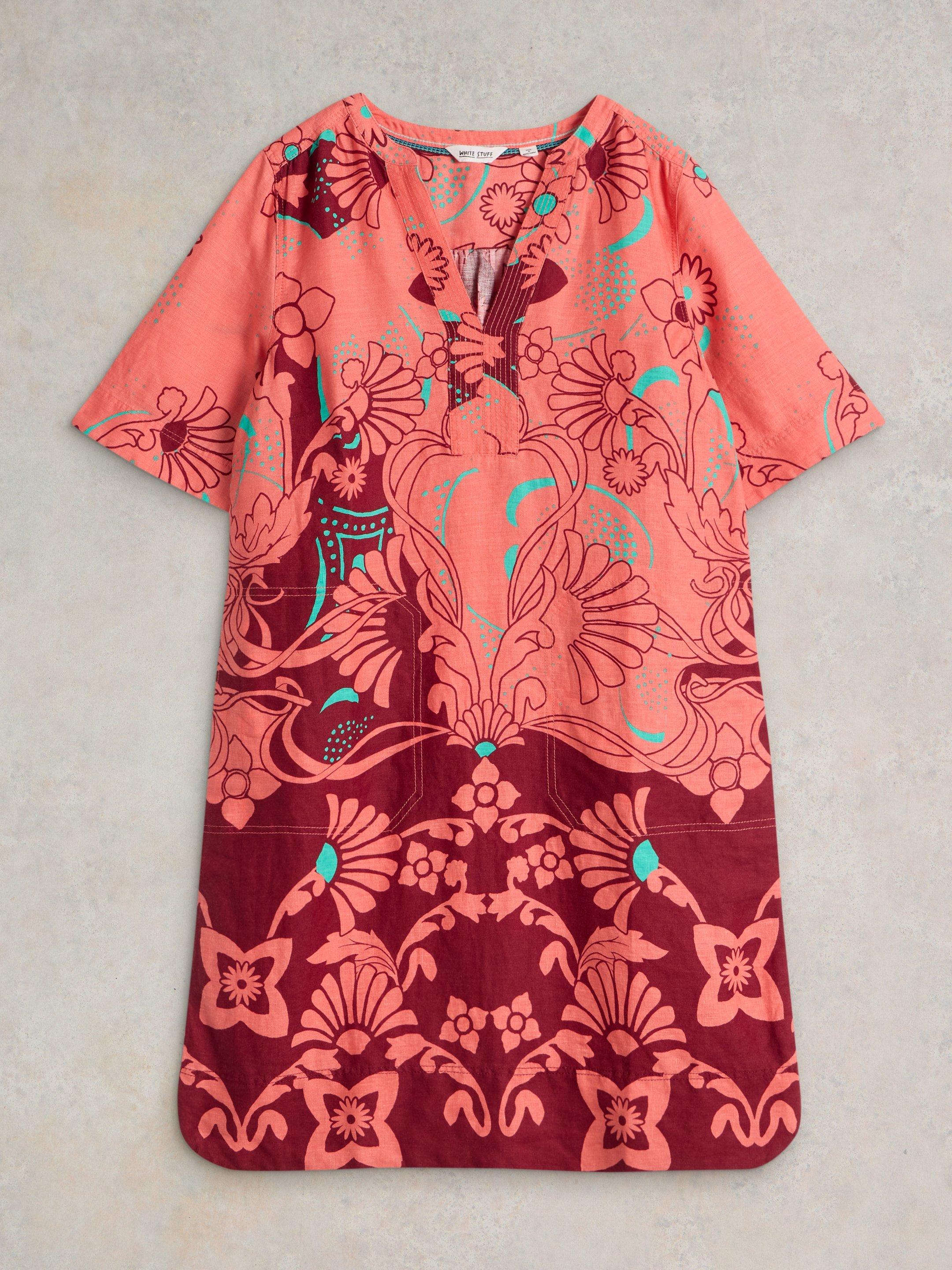 White Stuff Linen Dress Women's June Casual Relaxed Fit Ladies A-Line Outfit