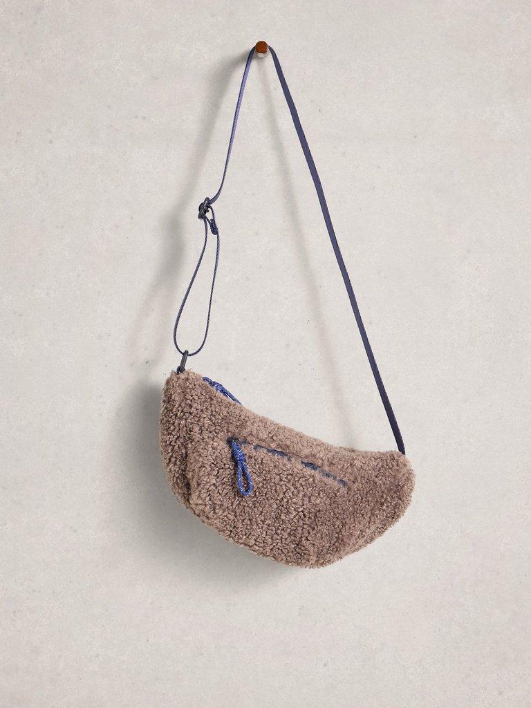 Meadow Borg Crossbody in DUS GREY - FLAT FRONT
