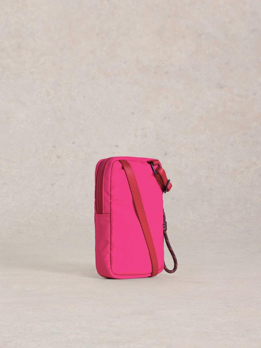 Meadow Phone Bag in BRT PINK - FLAT BACK