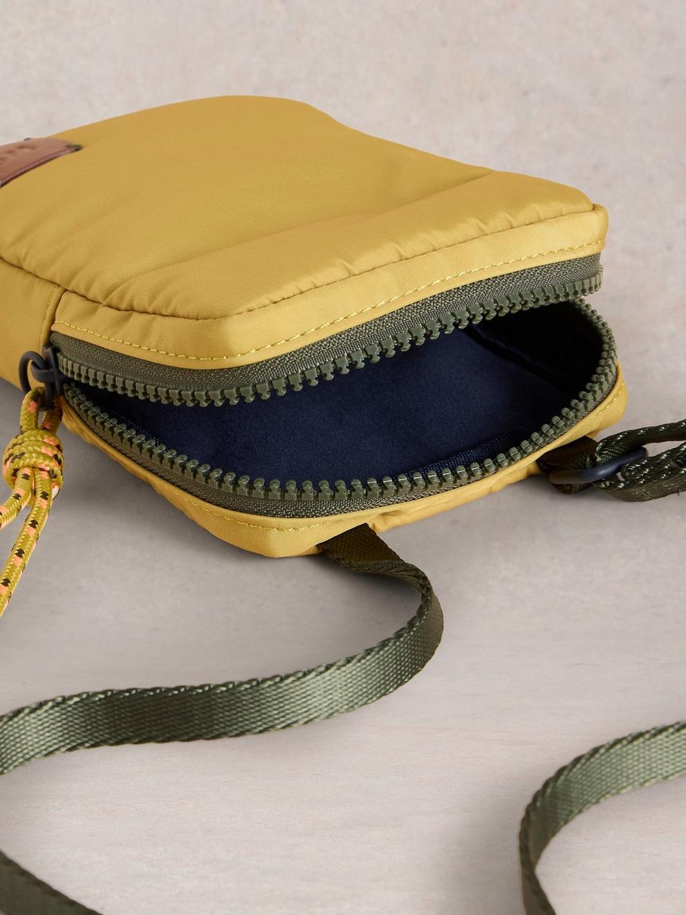 Meadow Phone Bag in MID CHART - FLAT DETAIL