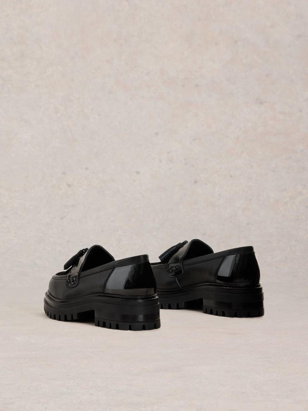 Charlie Chunky Loafer in BLK MLT - FLAT BACK