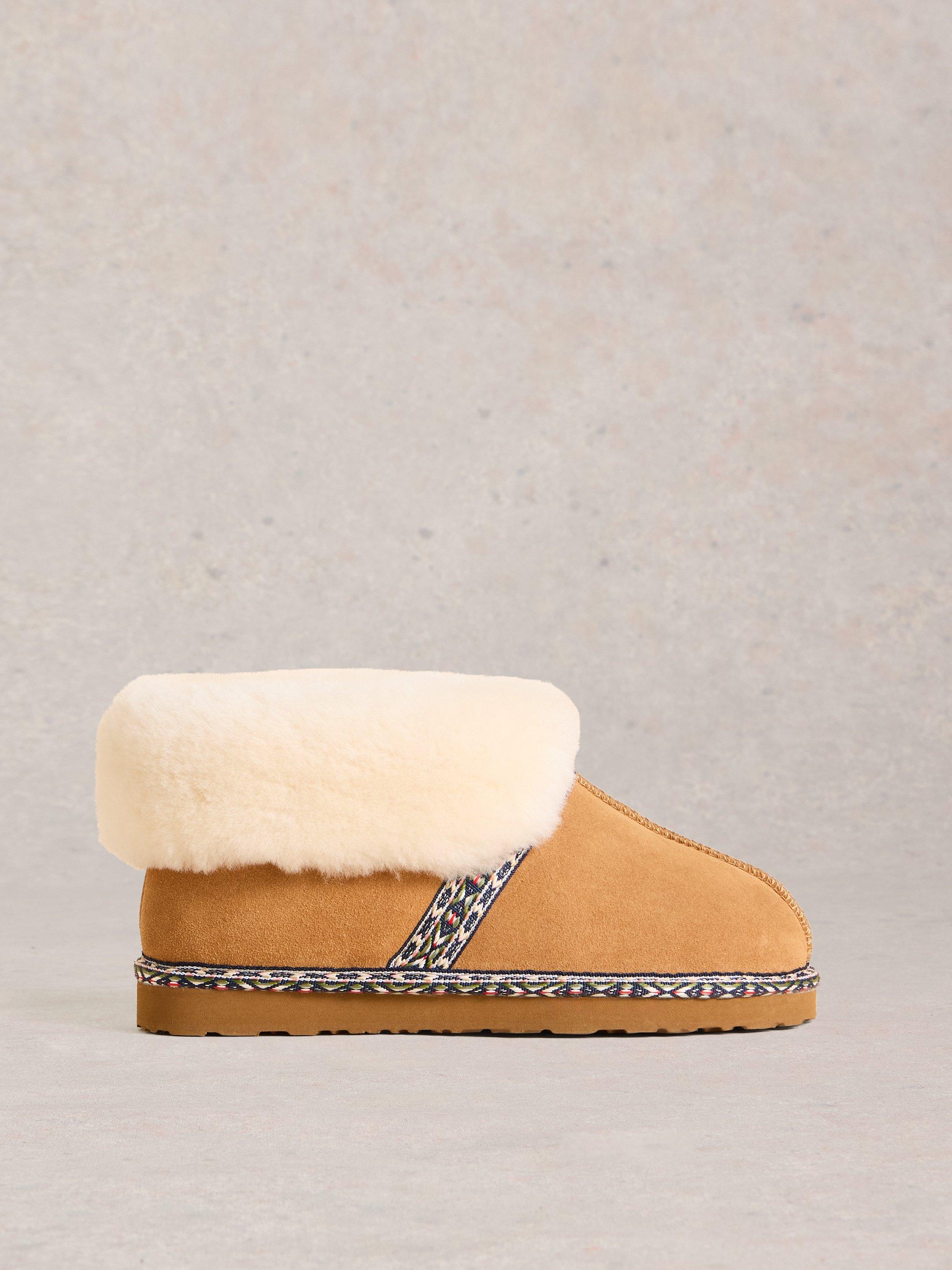 Shearling slippers sale clearance