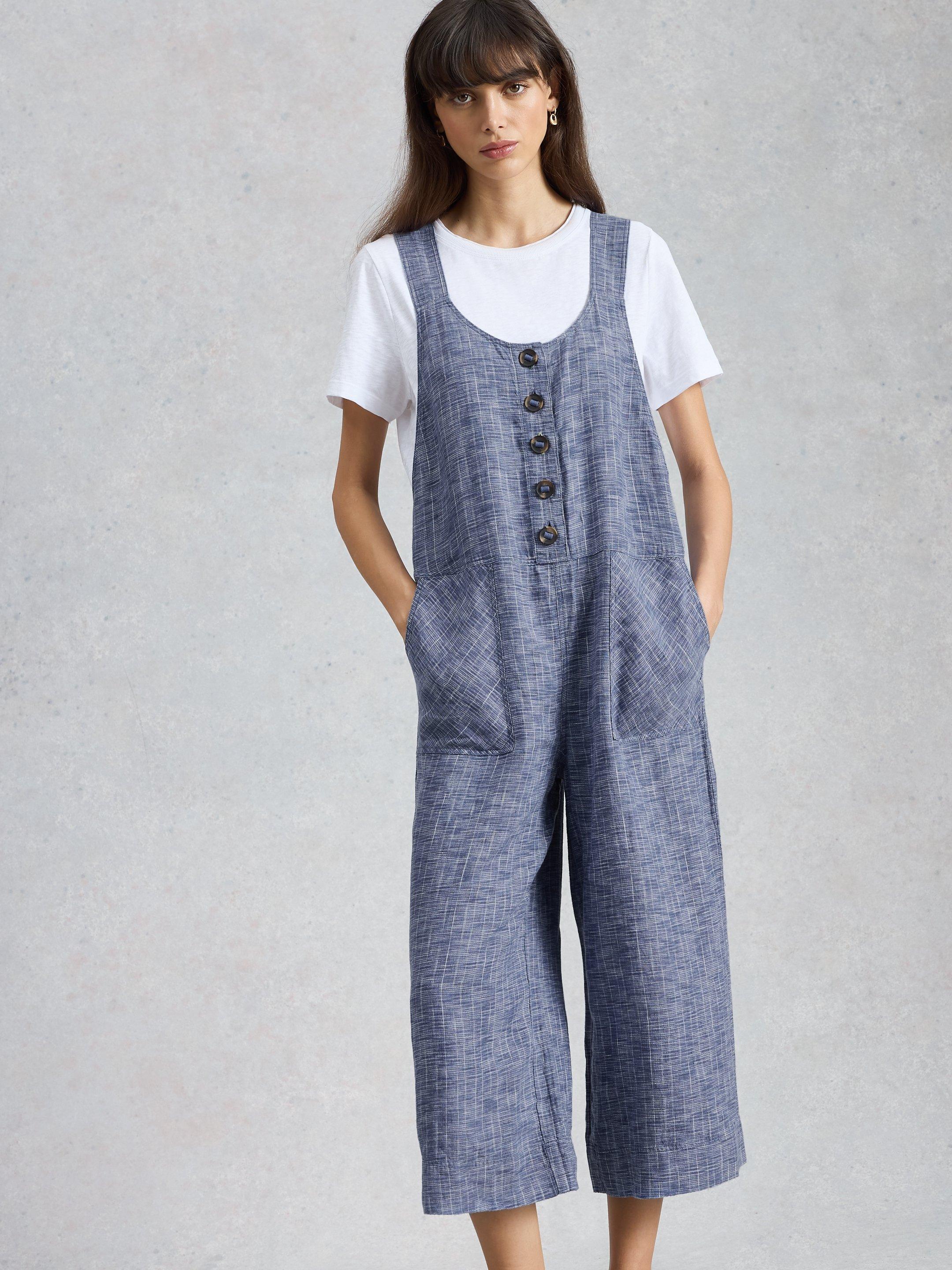 Viola Linen Dungaree