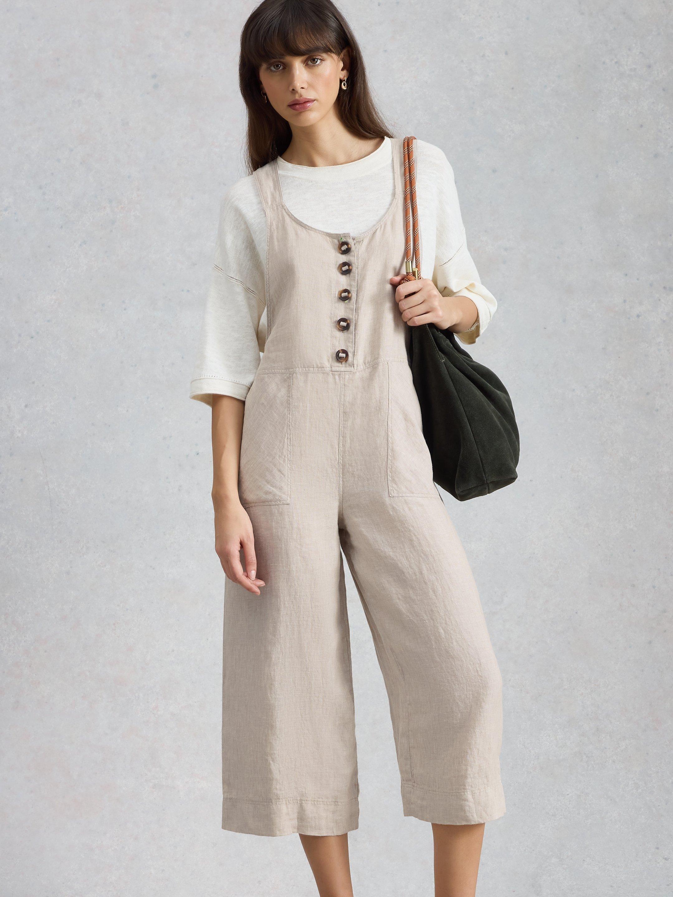 Viola Linen Dungaree