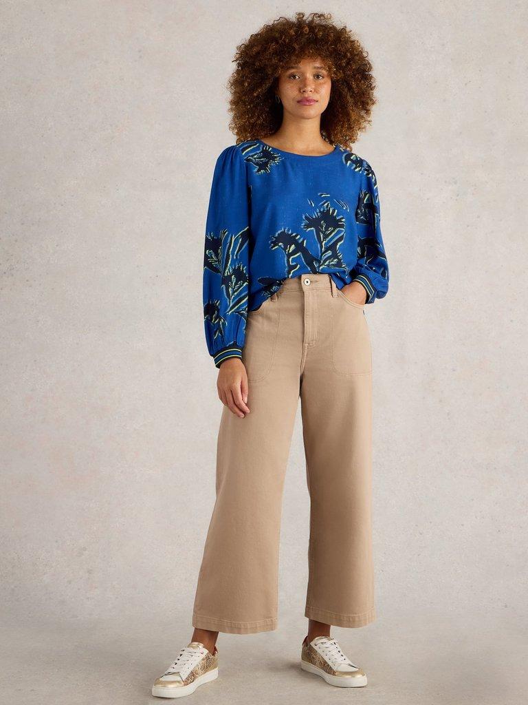 Angie Top  in BLUE PR - LIFESTYLE