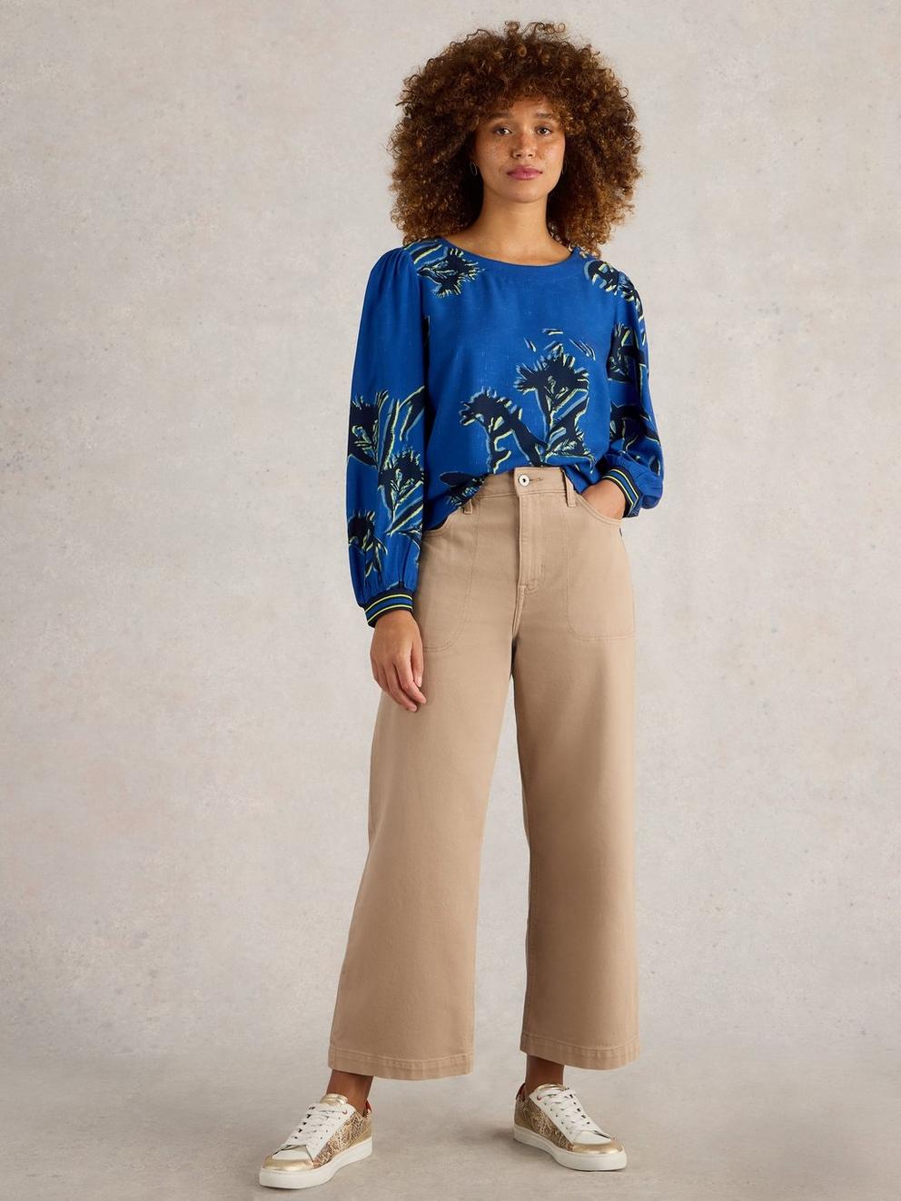 Angie Top  in BLUE PR - LIFESTYLE