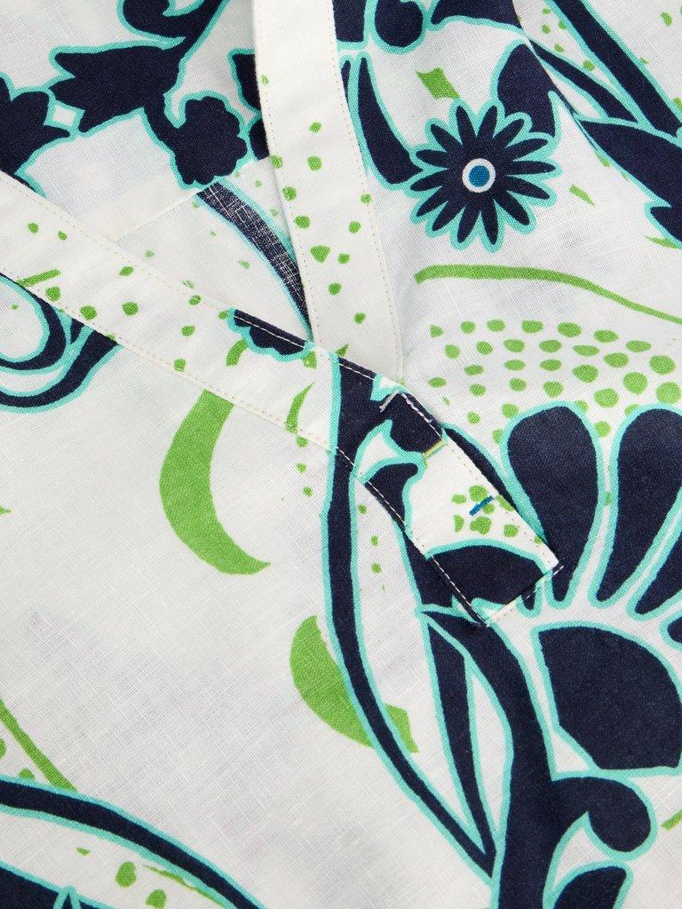 Blake Linen Tunic in IVORY PR - FLAT DETAIL