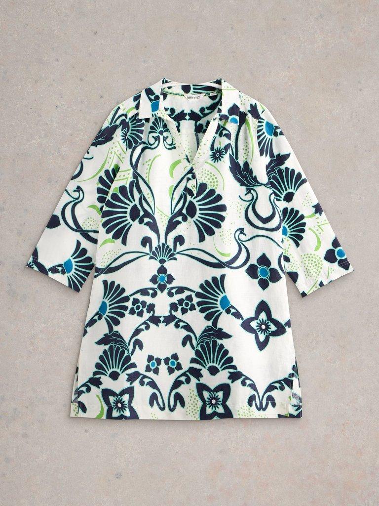 Blake Linen Tunic in IVORY PR - FLAT FRONT