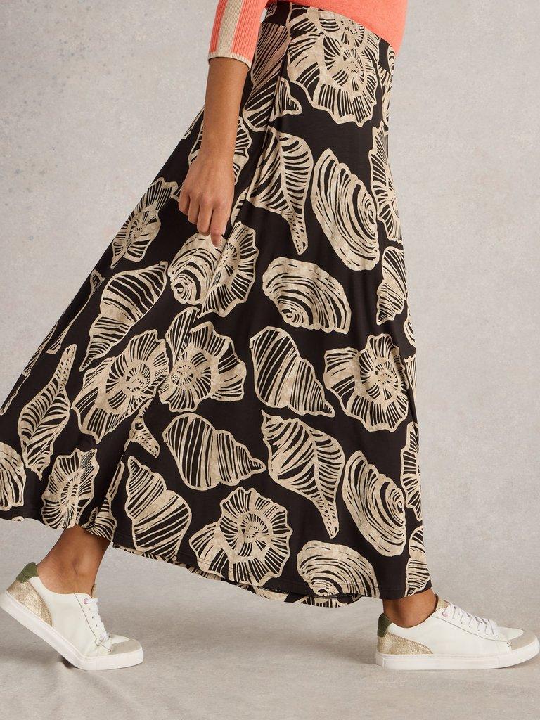 Jada Jersey Maxi Skirt in BLK PR - LIFESTYLE