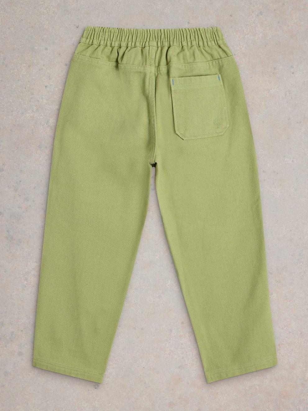 Rory Twill Trouser in KHAKI GRN - FLAT BACK