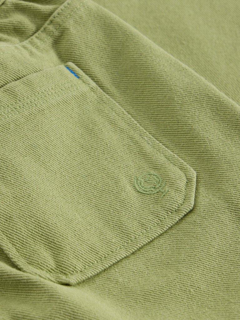 Rory Twill Trouser in KHAKI GRN - FLAT DETAIL