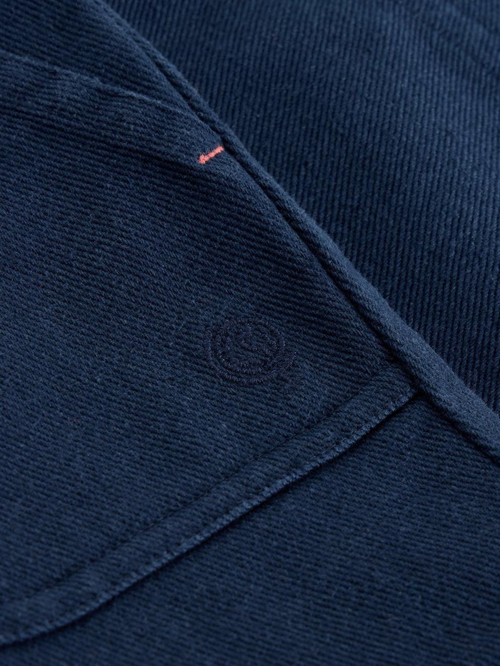 Mabel Twill Trouser in DARK NAVY - FLAT DETAIL