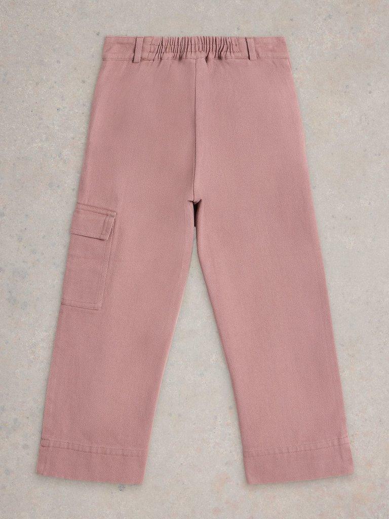 Mabel Twill Trouser in LGT PINK - FLAT BACK