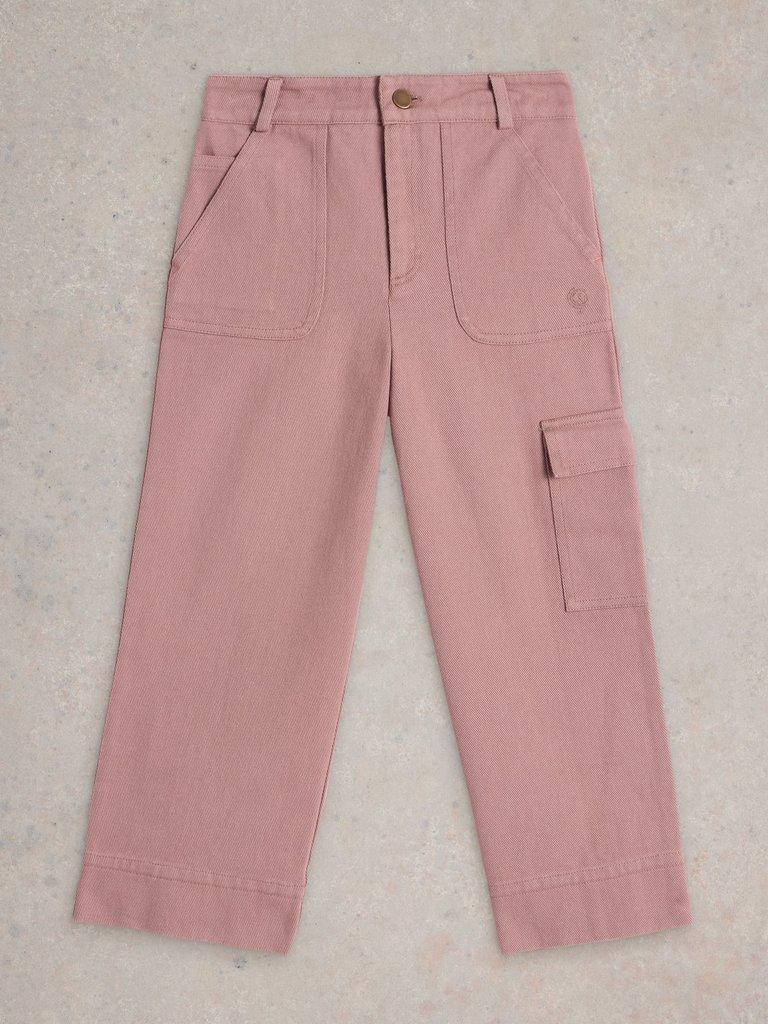 Mabel Twill Trouser in LGT PINK - FLAT FRONT