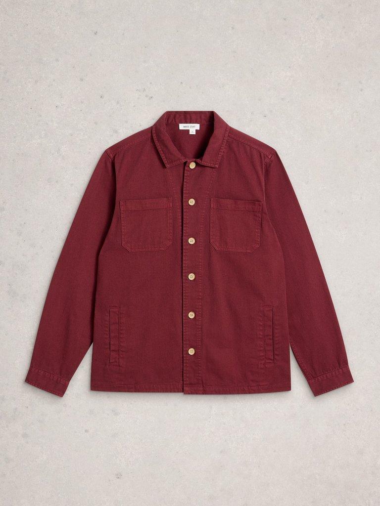 Finch Workwear Jacket in DK PLUM - FLAT FRONT