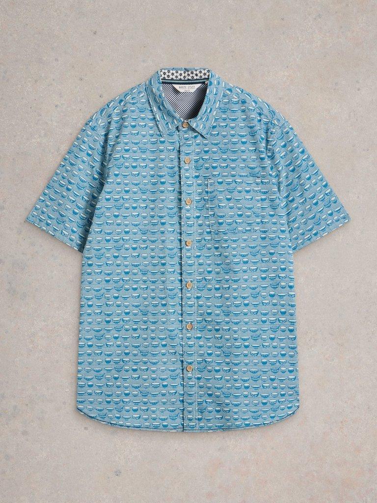 Ramen Bowl Printed Shirt in BLUE PR - FLAT FRONT