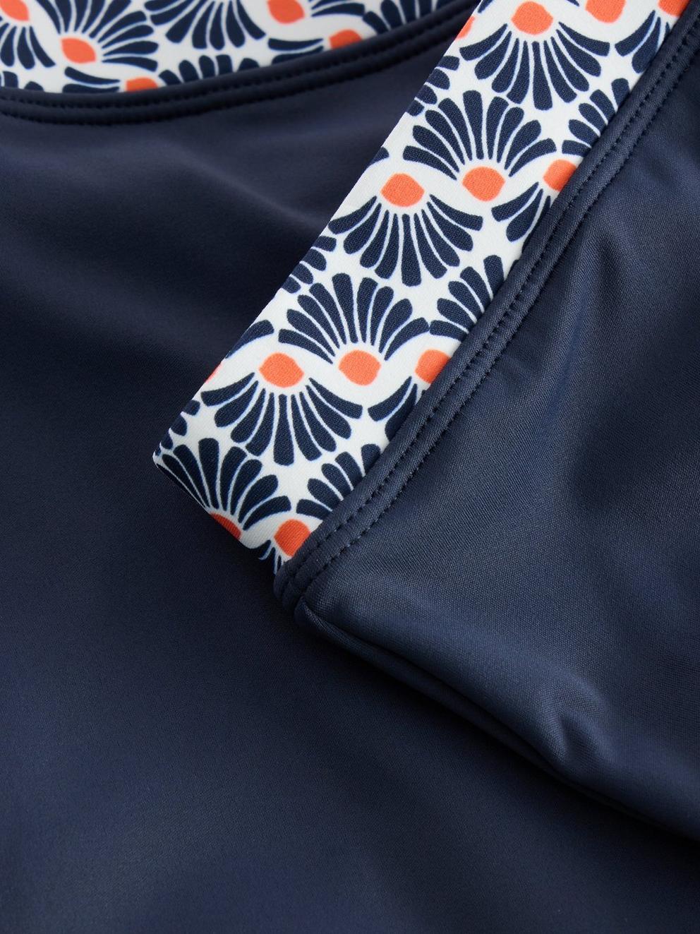Bay Swim Shorts in NAVY MULTI - FLAT DETAIL
