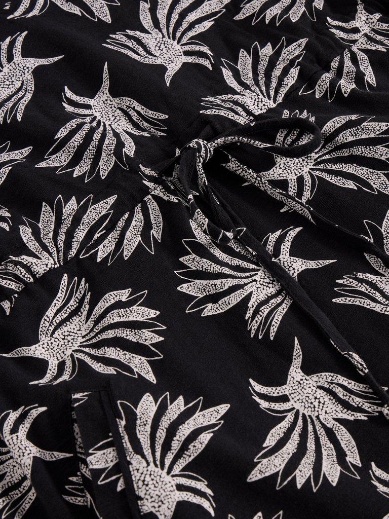 Heidi Jersey Midi Dress in BLK MLT - FLAT DETAIL