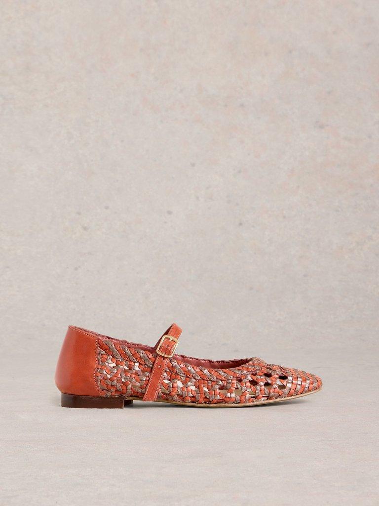 Winnie Woven Ballerina  in PINK MLT - LIFESTYLE