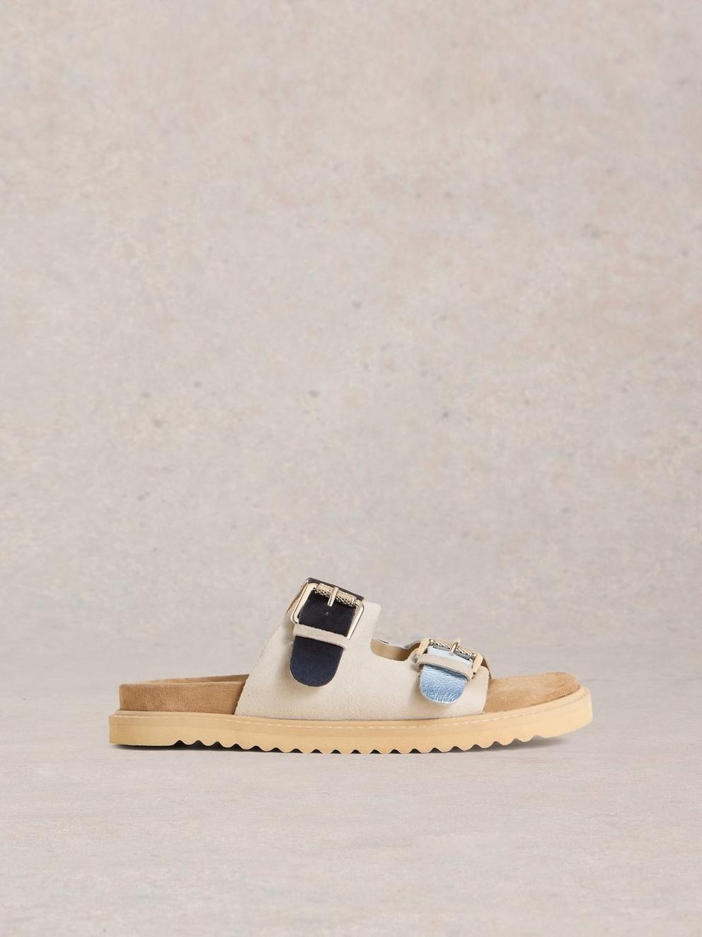 Patty Footbed Sandal in BLUE MLT - LIFESTYLE