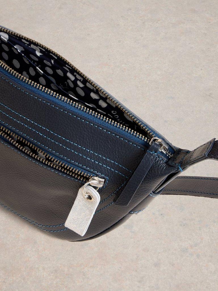 Caro Crossbody Bag in NAVY MULTI - FLAT DETAIL