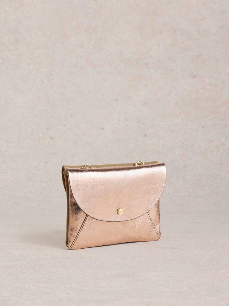 Coco Double Pouch Crossbody in NAT MLT - FLAT BACK