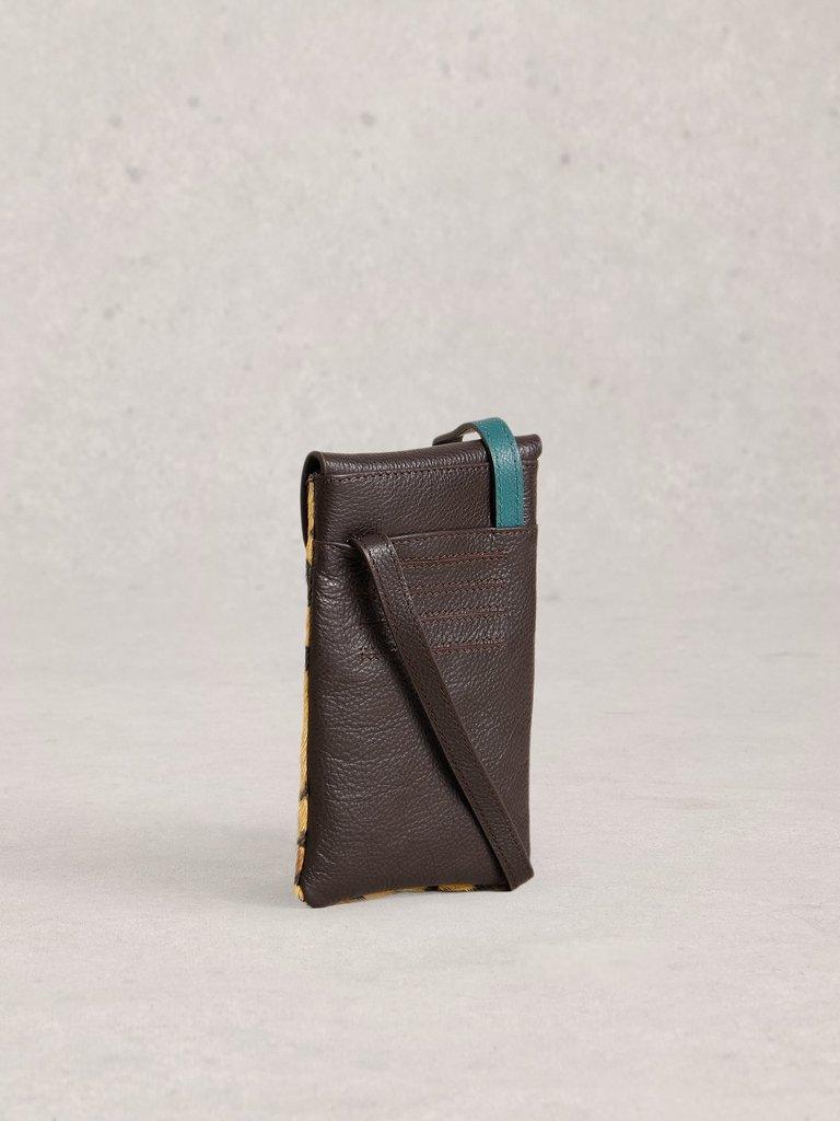 Leather Coco Phone Bag in BROWN MLT - FLAT BACK