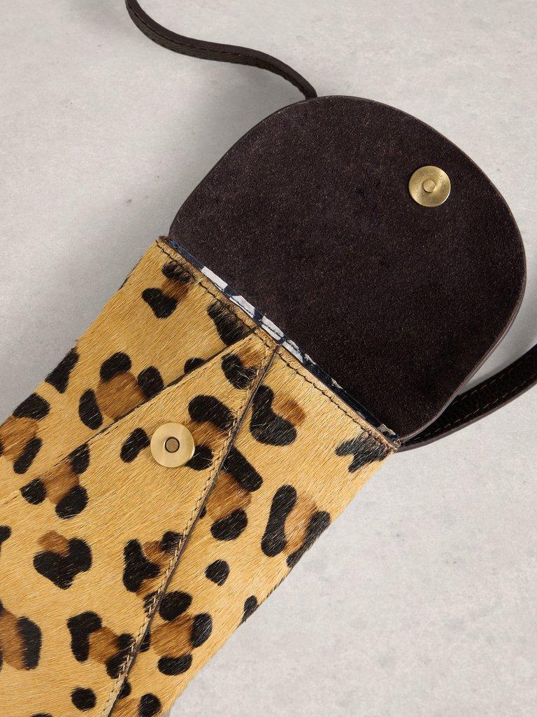 Leather Coco Phone Bag in BROWN MLT - FLAT DETAIL