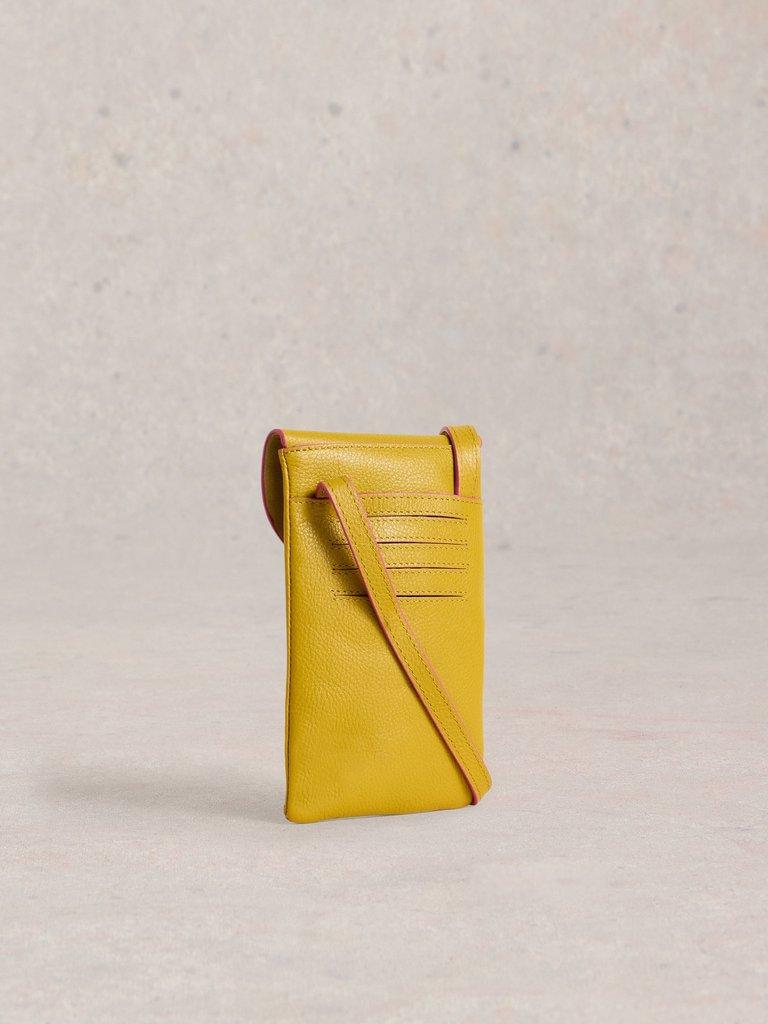 Leather Coco Phone Bag in DK CHART - FLAT BACK