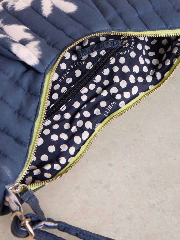 Zoe Printed Slingbag in NAVY PR - FLAT DETAIL