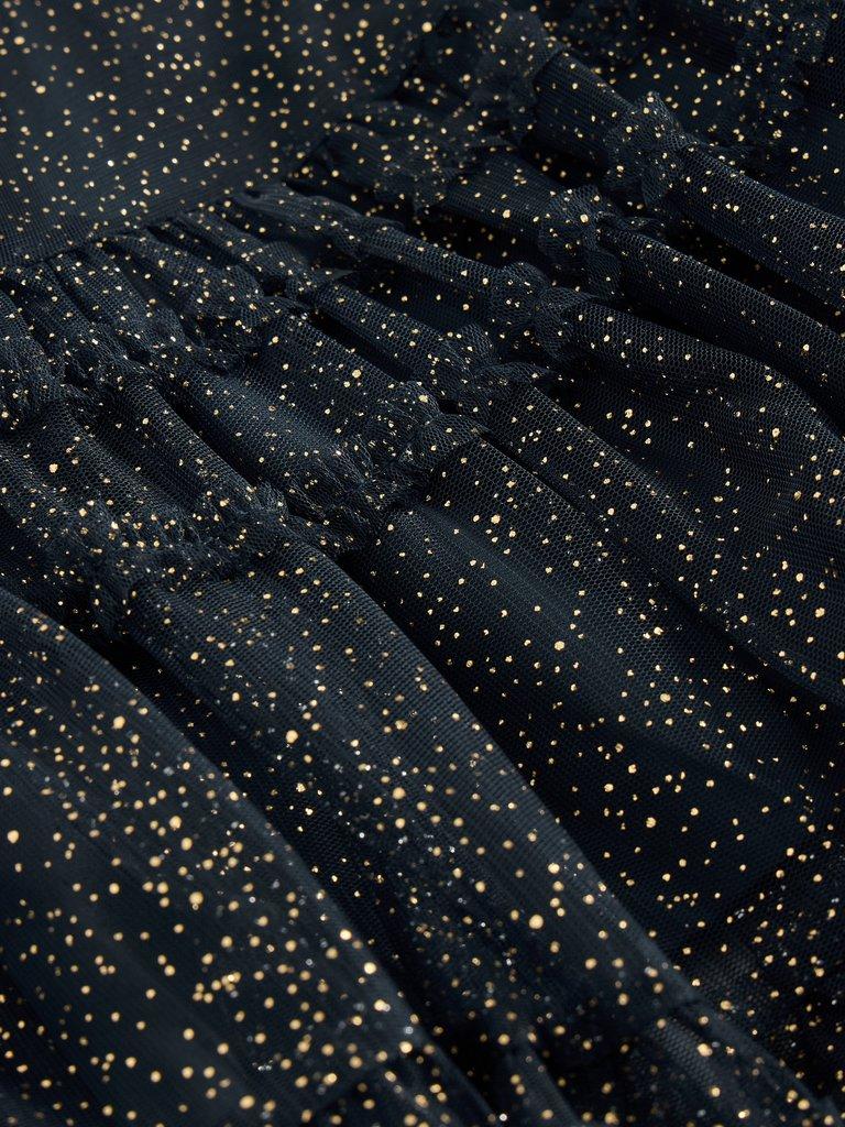 Nova Tulle Sparkle Skirt in NAVY MULTI - FLAT DETAIL