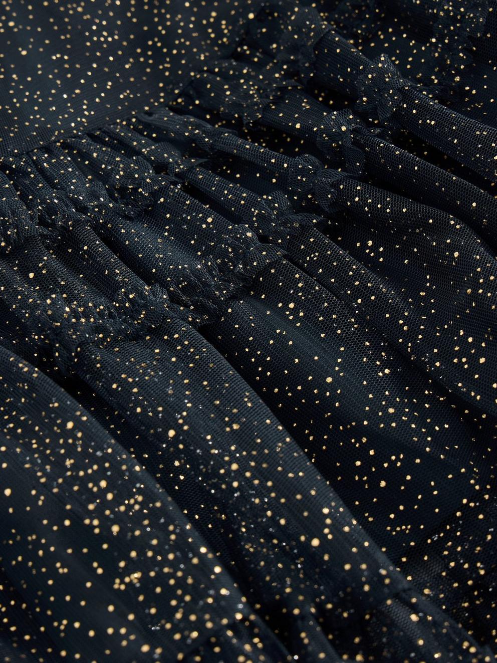 Nova Tulle Sparkle Skirt in NAVY MULTI - FLAT DETAIL