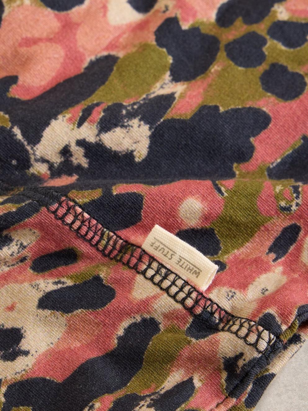Womens Versatile Jersey Roll in PINK PR - FLAT DETAIL