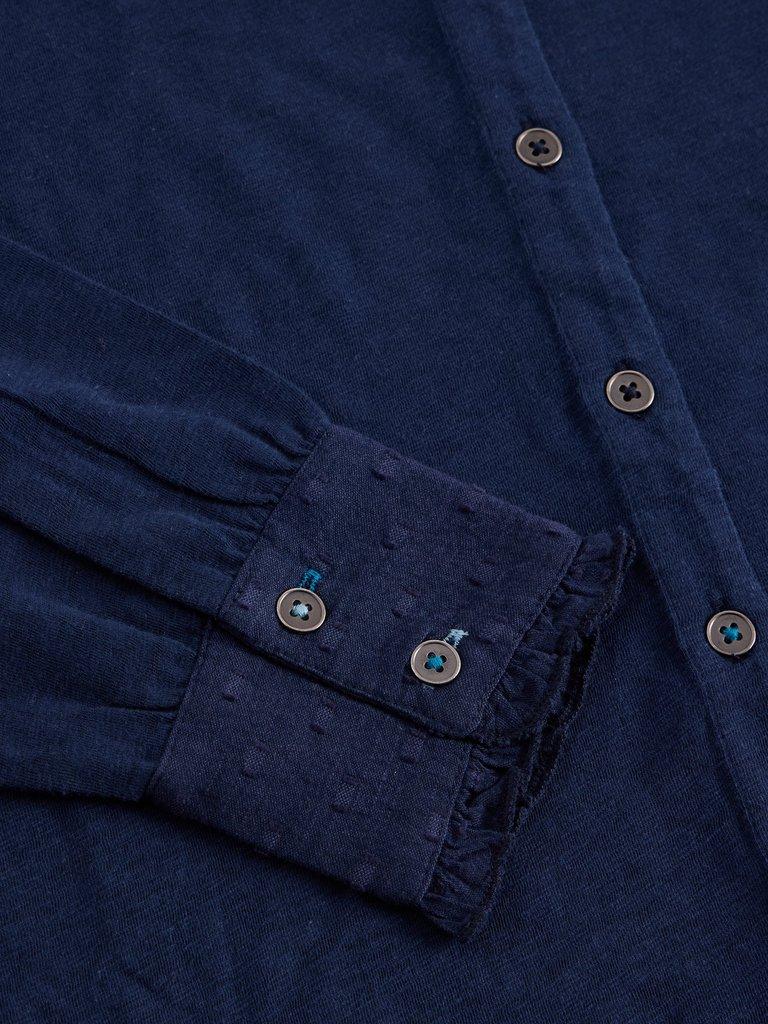 JESSICA SHIRT in DARK NAVY - FLAT DETAIL