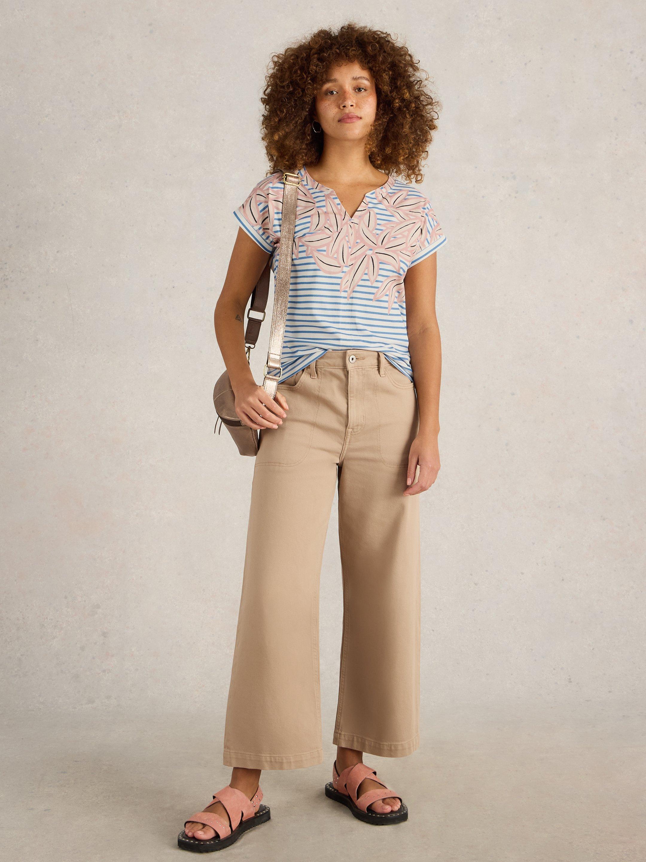 Shop Nelly Notch Neck Tee