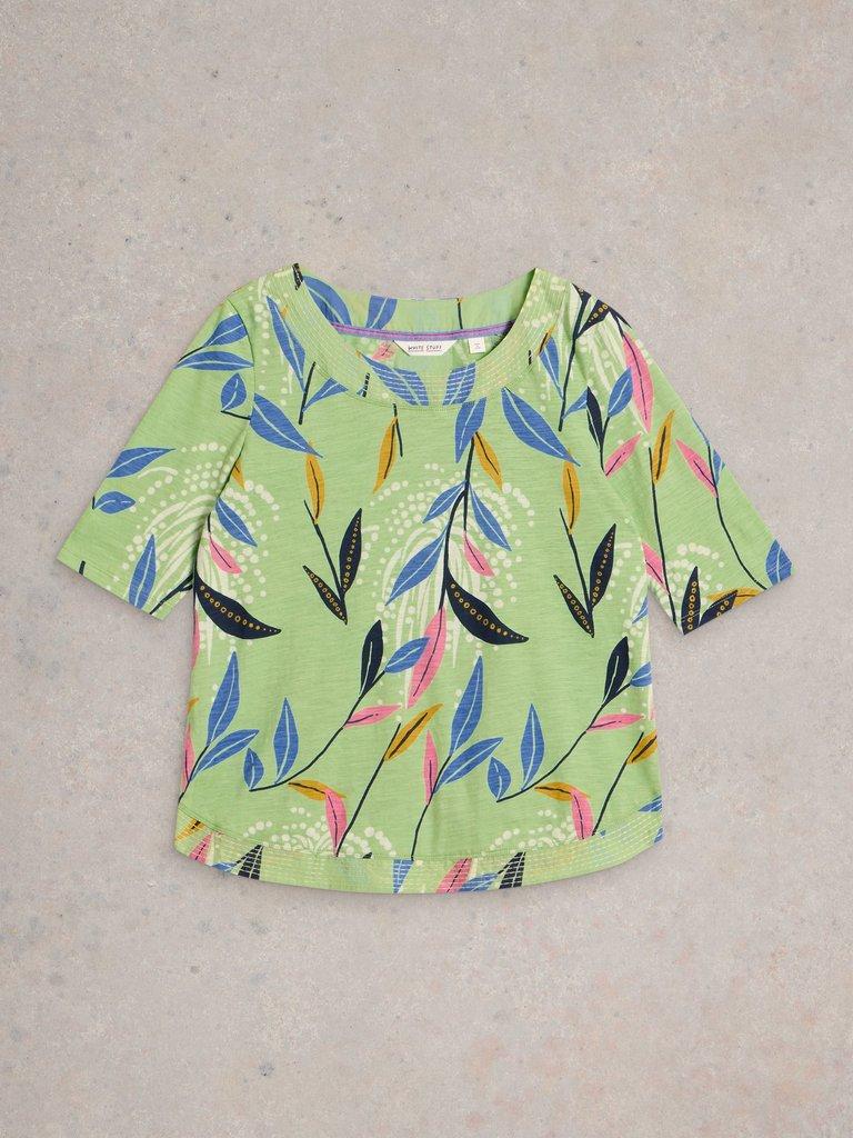 WEAVER JERSEY TEE in GREEN PR - FLAT FRONT