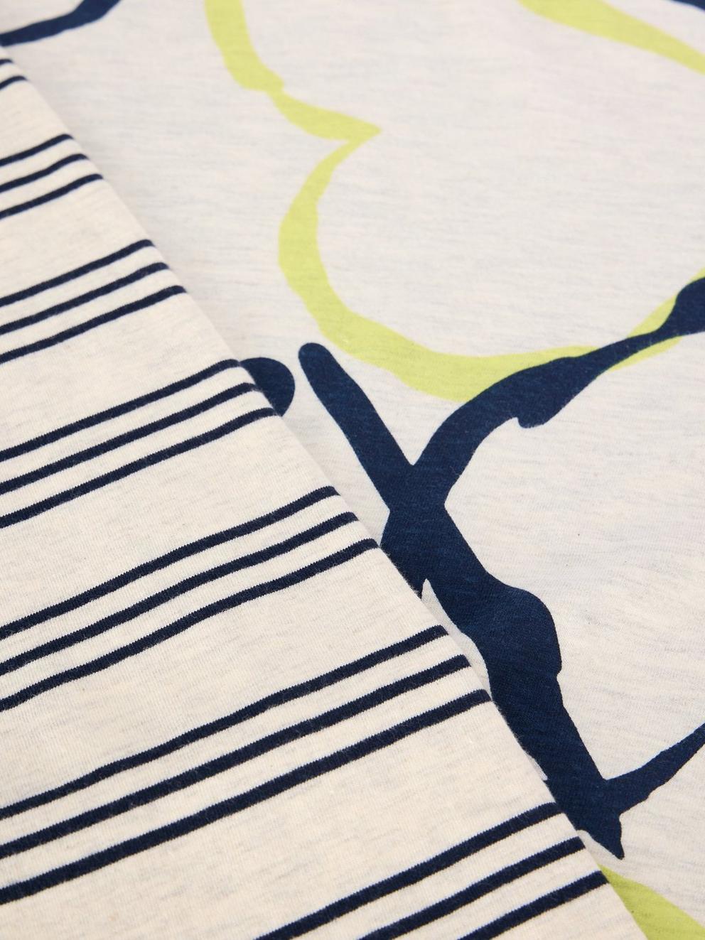 CLARA TEE CREW NECK in NAT PR - FLAT DETAIL