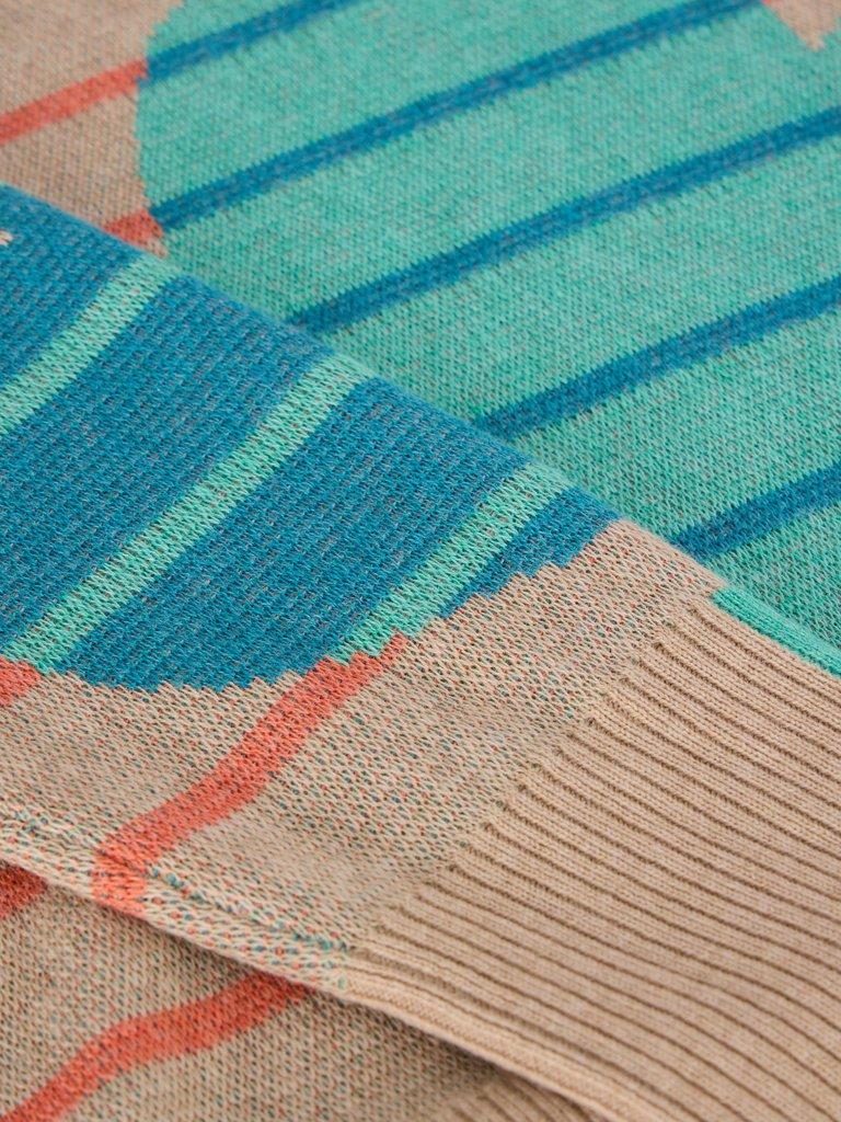 OLIVE HEART JUMPER in NAT MLT - FLAT DETAIL