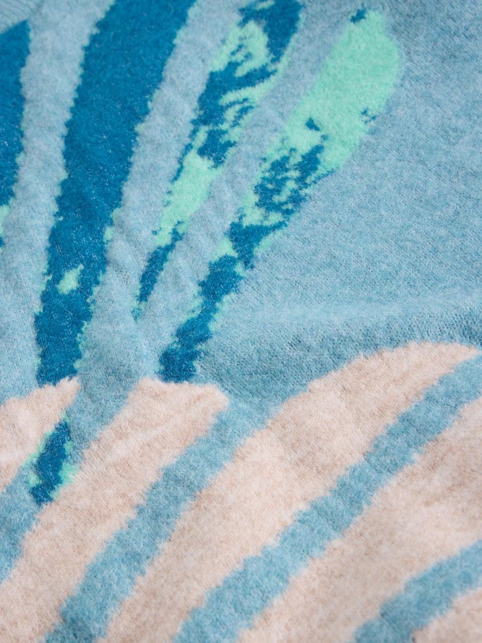 LOUISA JUMPER in BLUE MLT - FLAT DETAIL