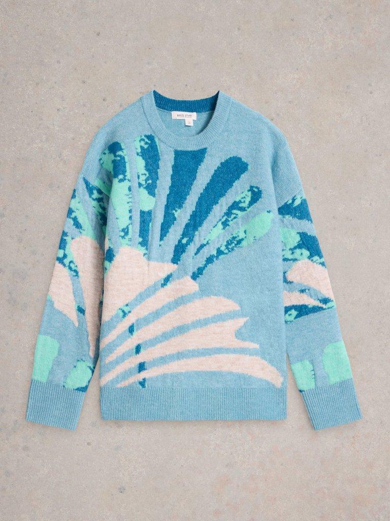 LOUISA JUMPER in BLUE MLT - FLAT FRONT
