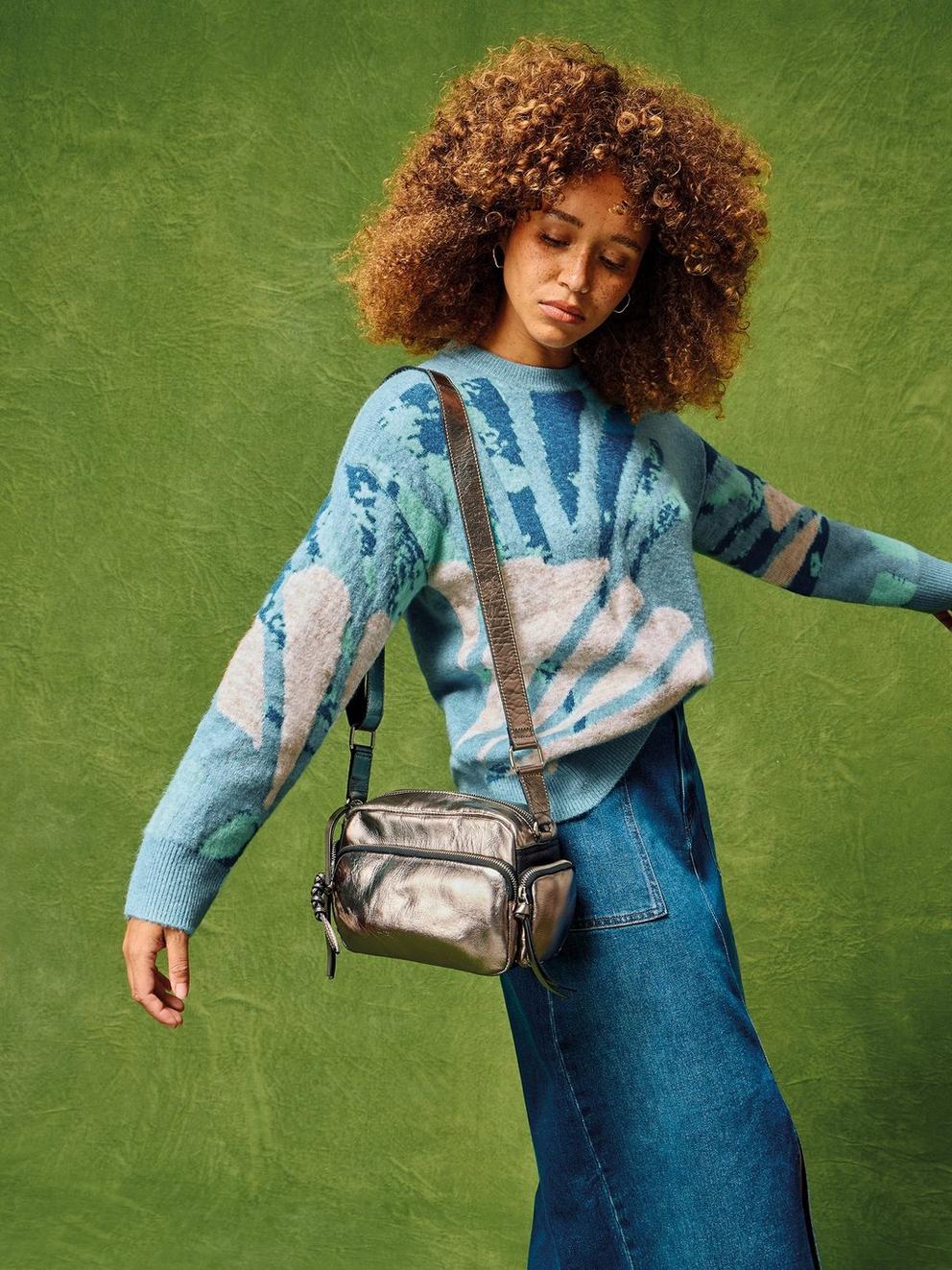 LOUISA JUMPER in BLUE MLT - MIXED
