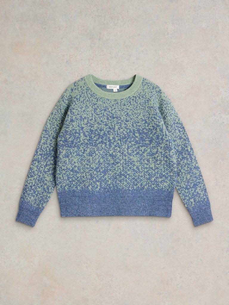 OMBRE JUMPER in BLUE MLT - FLAT FRONT