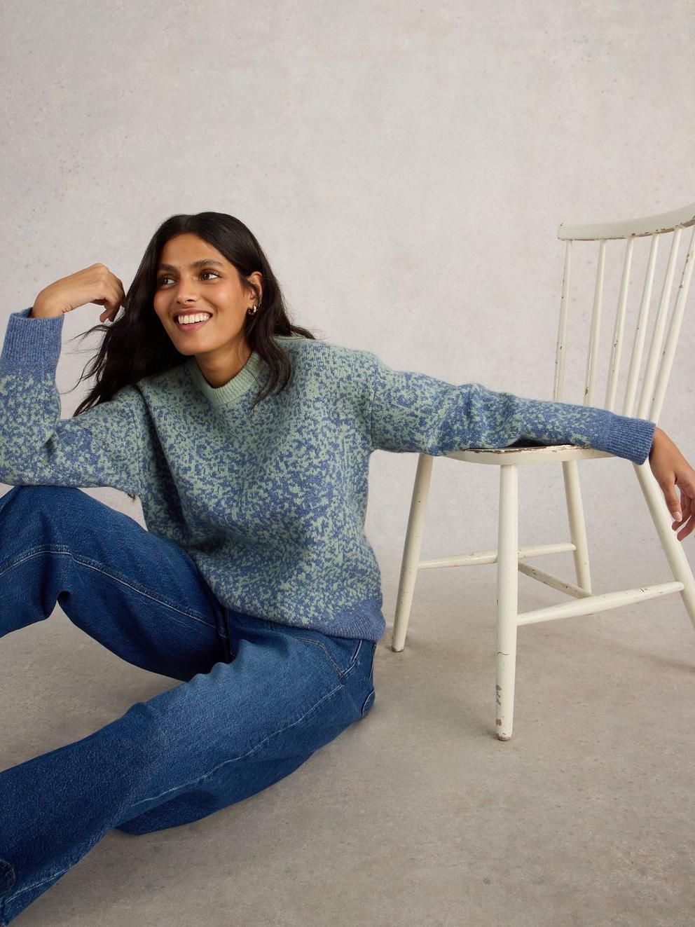 OMBRE JUMPER in BLUE MLT - LIFESTYLE