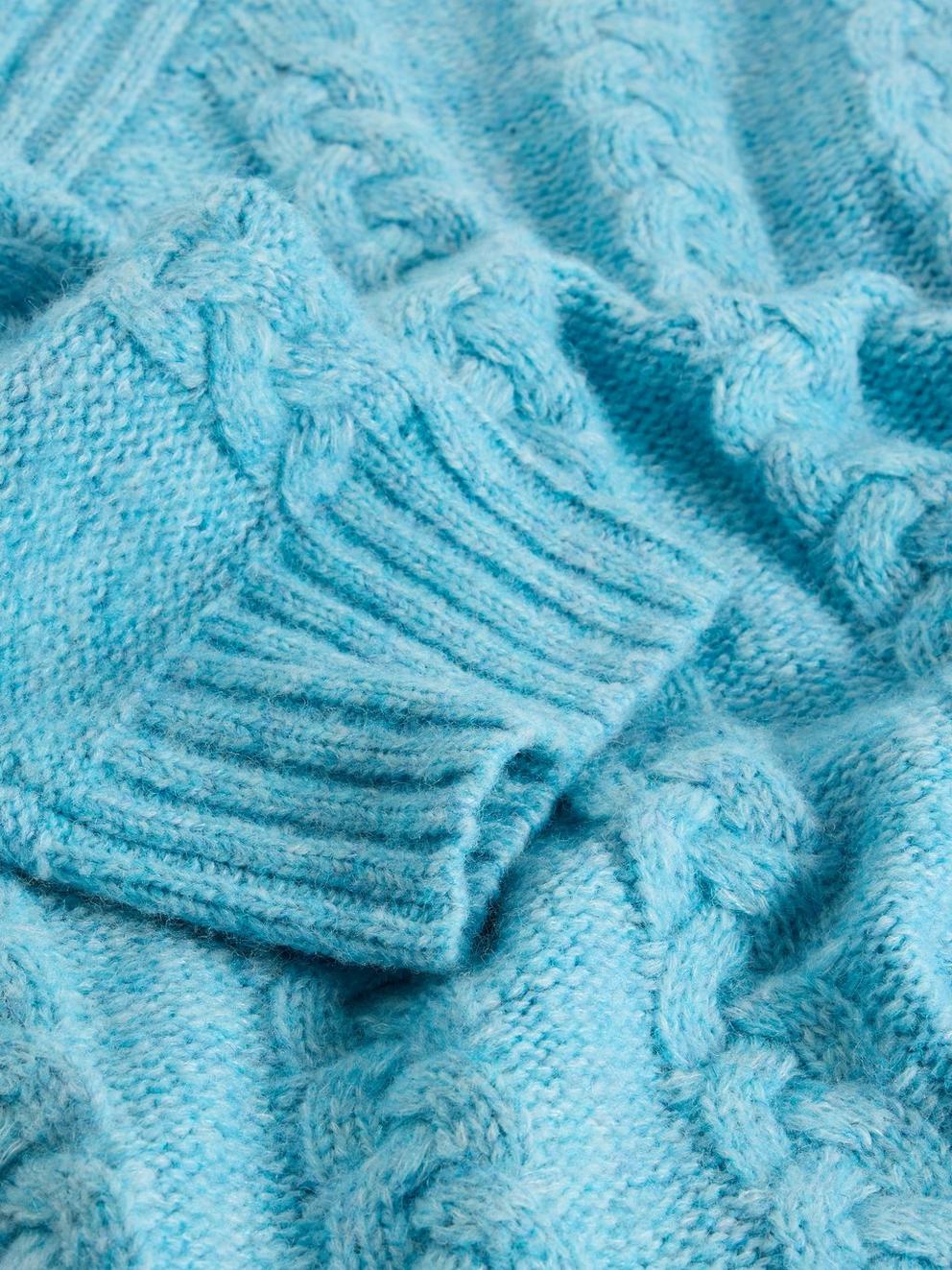 CLEO JUMPER in BRT BLUE - FLAT DETAIL